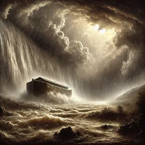 12. Veertig dagen en veertig nachten lang regende het op de aarde.