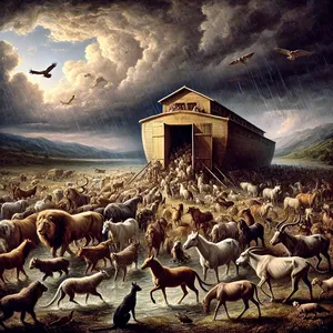 14. En met hen alle wilde dieren naar hun soort, alle vee naar hun soort, alles wat op de aarde kruipt naar zijn soort, en alle vogels naar hun soort, alles wat vliegt.