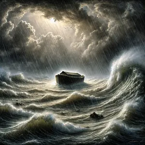 17. De vloed hield veertig dagen aan op de aarde. Het water steeg en tilde de ark op, totdat hij boven de aarde dreef.