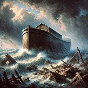 23. Alles wat leefde werd van de aarde weggevaagd: mensen en dieren, alles wat op de aardbodem kruipt, en de vogels in de lucht – alles werd weggevaagd. Alleen Noach bleef over, en zij die bij hem in de ark waren.