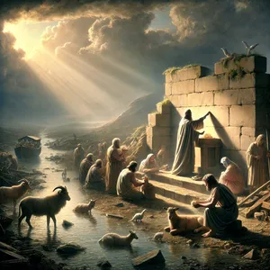 20. En Noach bouwde den HEERE een altaar; en hij nam van al het rein vee, en van al het rein gevogelte, en hij offerde brandofferen op het altaar.