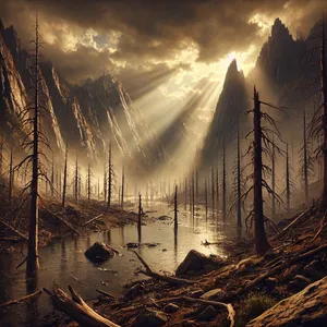 5. En de wateren waren gaande en afnemende tot de tiende maand; in de tiende maand, op den eersten der maand, werden de toppen der bergen gezien.